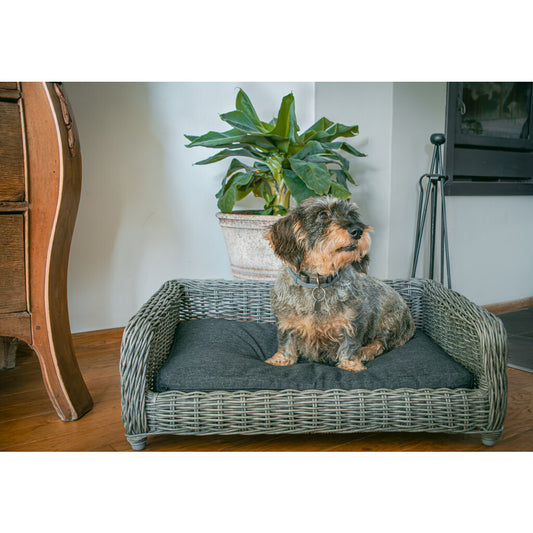 Let's Sleep Cozy Basket Rieten Hondenmand Antraciet