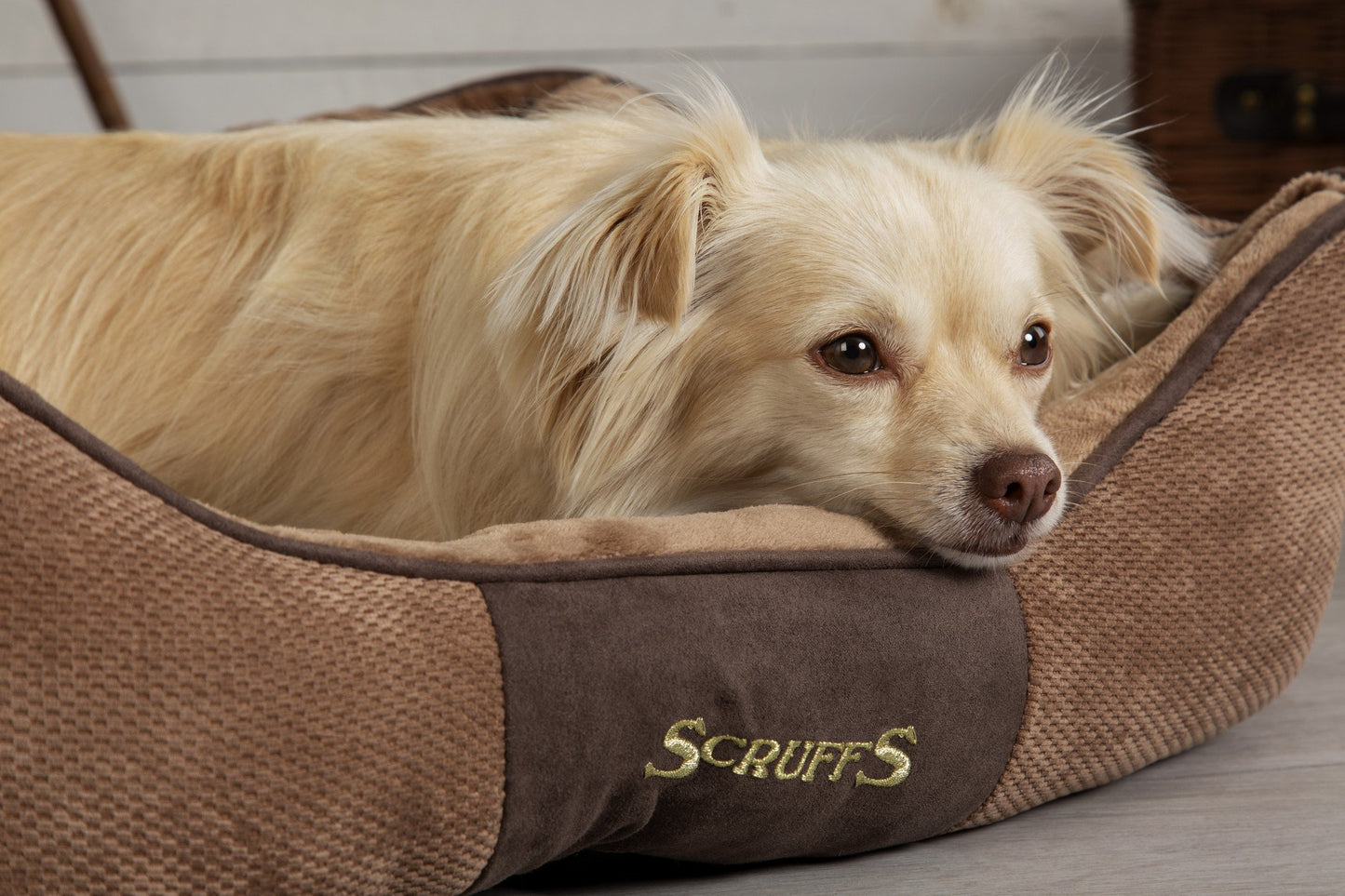 Scruffs Chester Box Bed - Bruin L