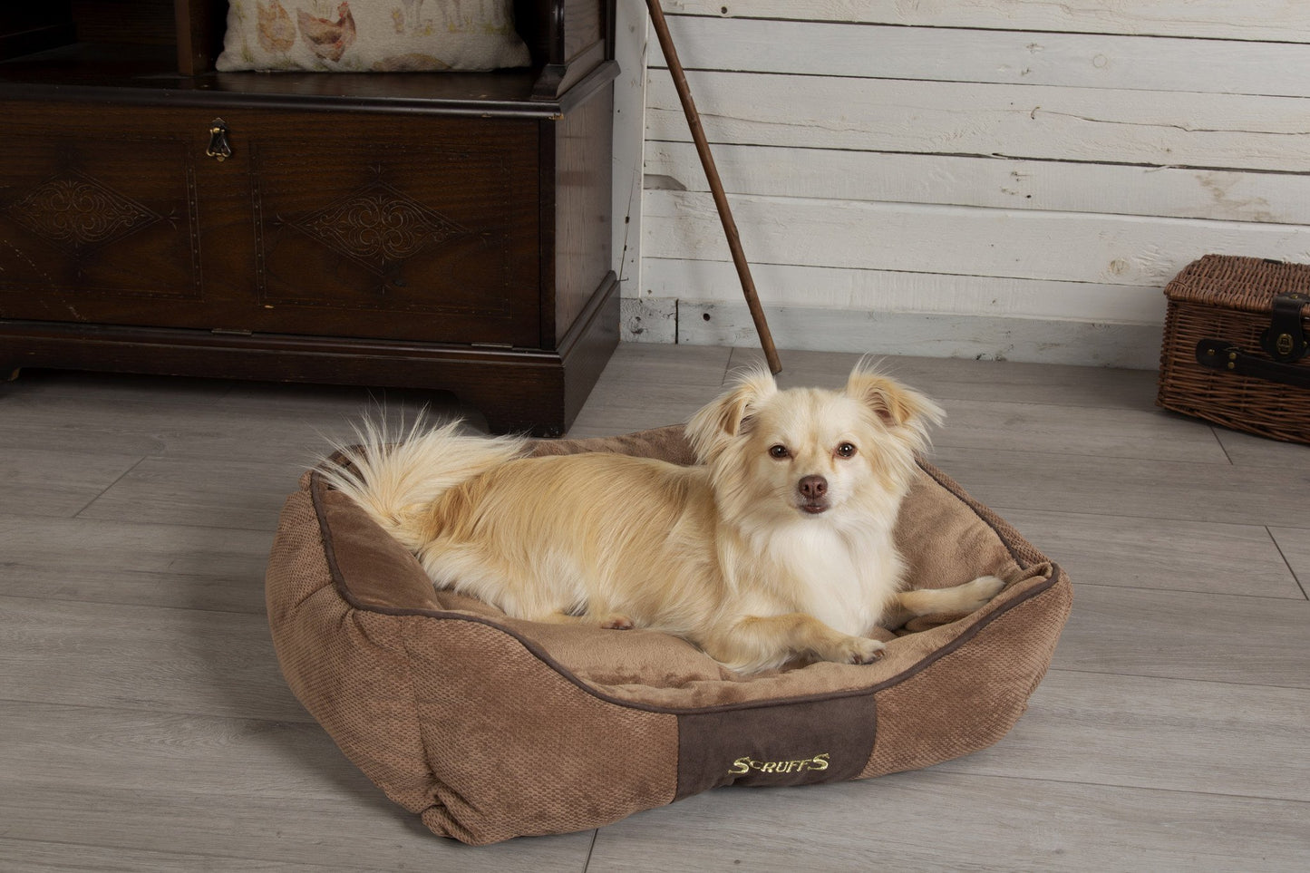 Scruffs Chester Box Bed - Bruin L