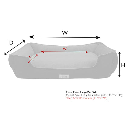 Harvard Memory Foam Orthopedisch Box Bed - Grijs XXL
