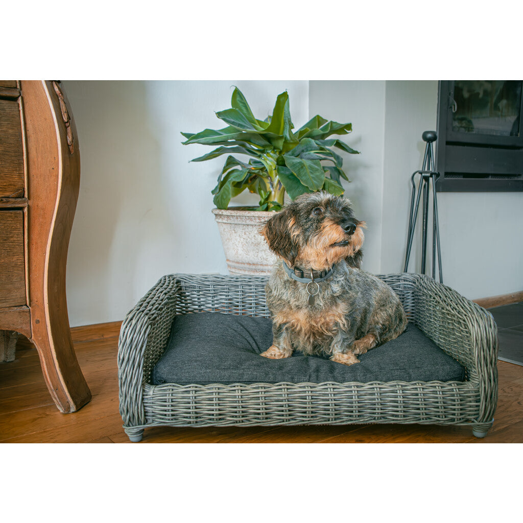 Let's Sleep Cozy Basket Rieten Hondenmand Antraciet